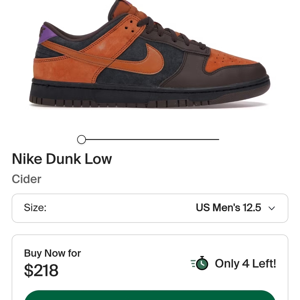 Nike Brown and Black Sneakers Dunk Low
